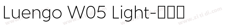 Luengo W05 Light字体转换 Luengo W05 Light字体转换